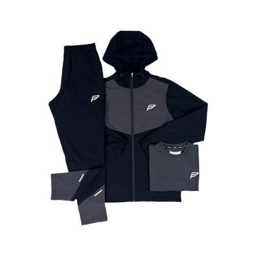 Frequency - Black 3 Piece Tracksuit