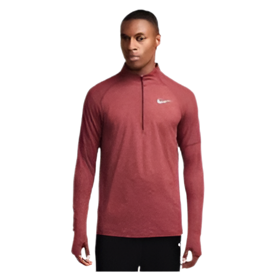 Nike - Maroon Element Half Zip Running Top